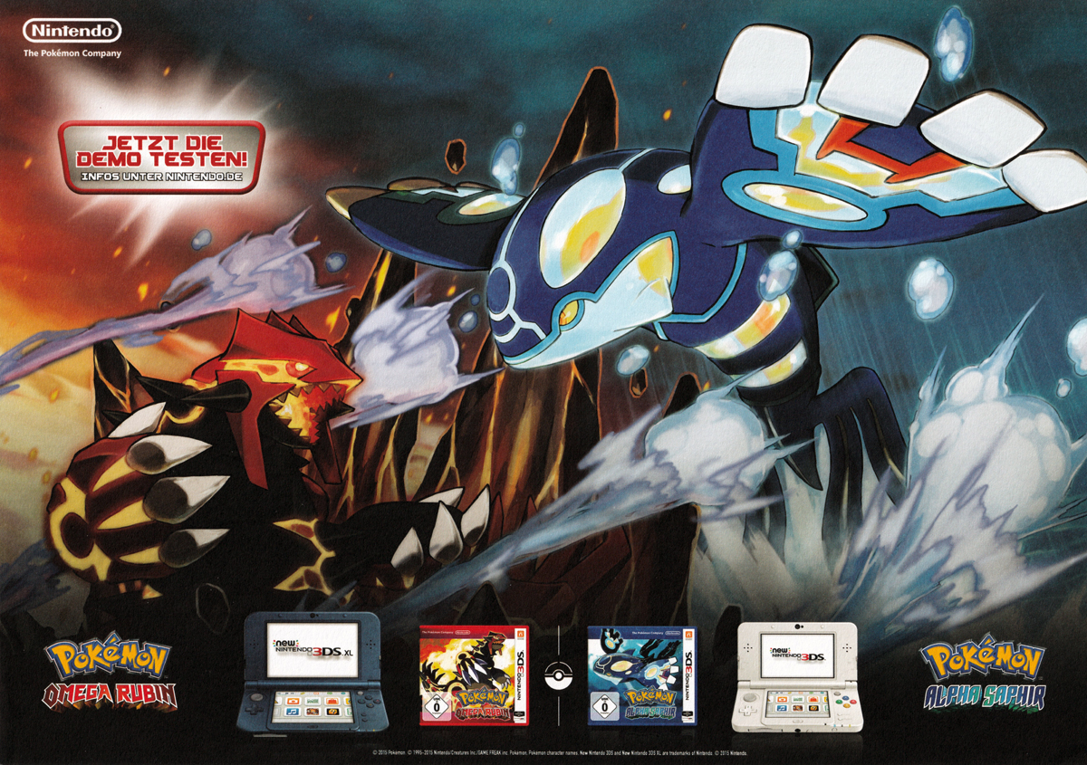 Pokémon Omega Rubin  Alpha Saphir - Stundenplan - Promotendo