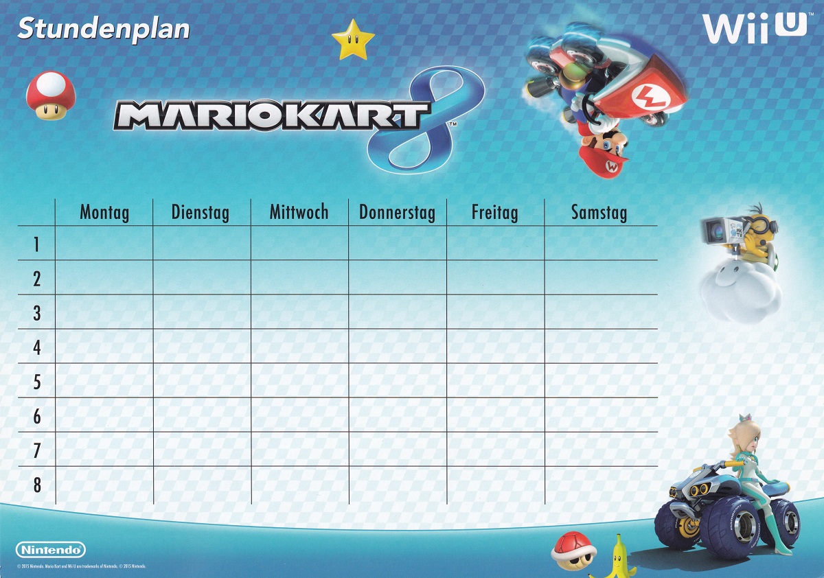 Mario Kart 8 - Stundenplan - Promotendo