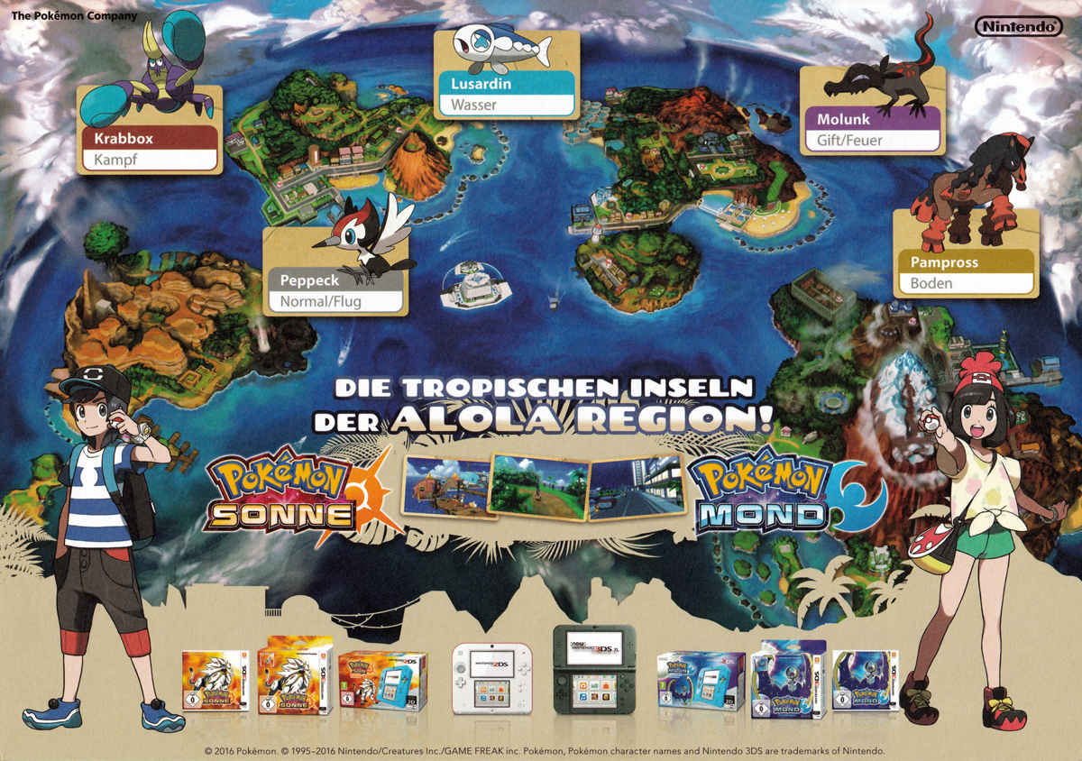 Pokémon Sonne  Mond - Stundenplan - Promotendo