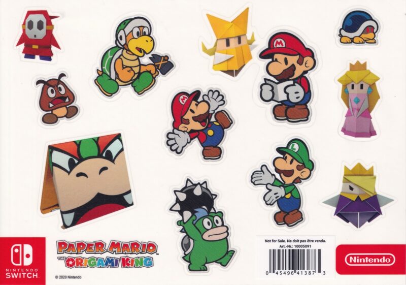 Paper Mario The Origami King Sticker Promotendo
